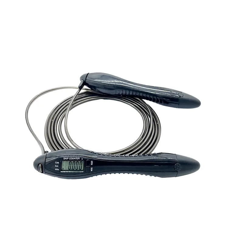 PVC Thick Calorie Counter Heavy Custom Skipping Rope  Pink Digital Skip Rope