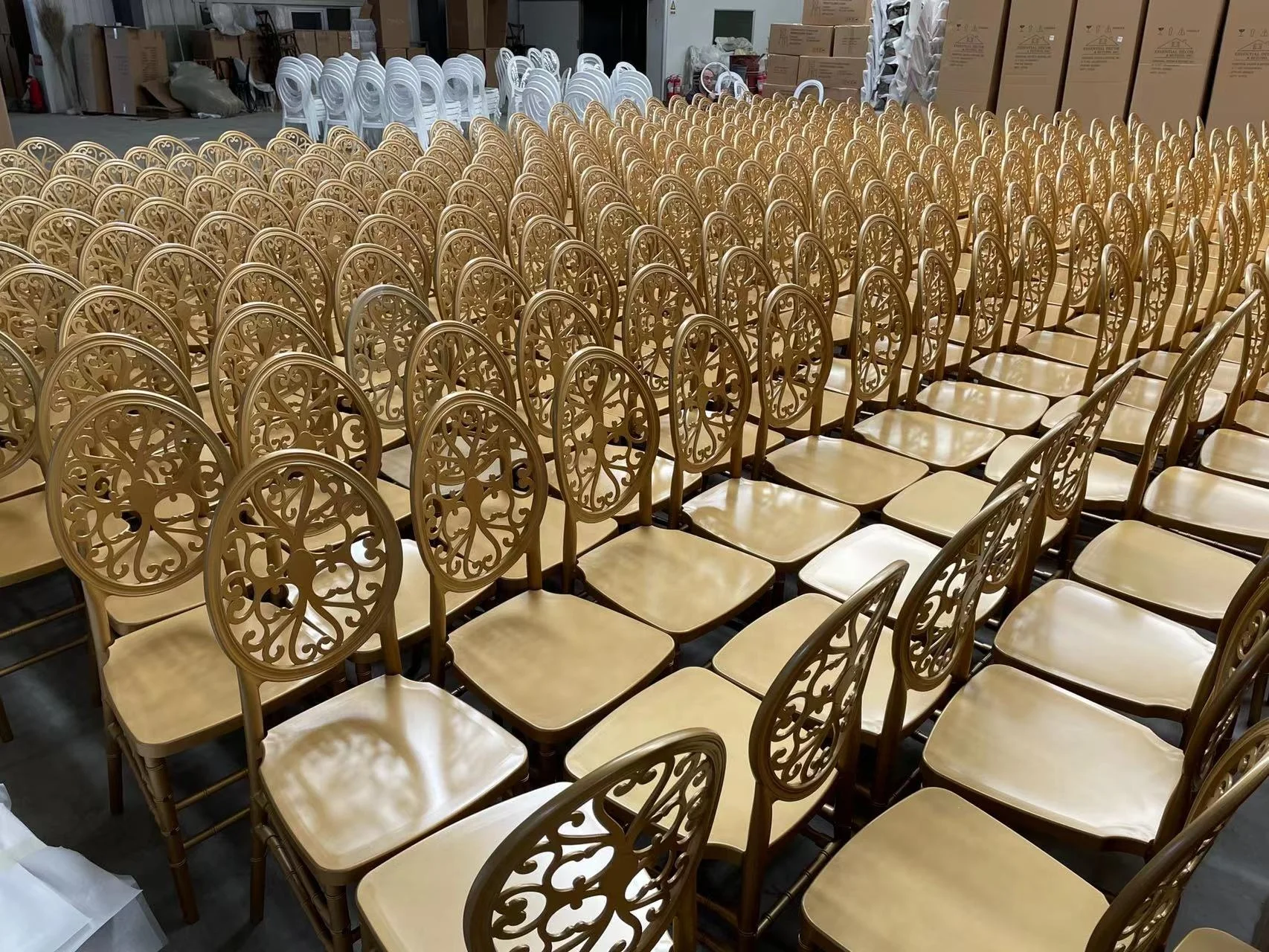 2024 New Resin Wedding Event Rental Banquet Dining Luxury Royal Napoleon Chair