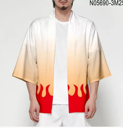 Demon Slayer Kimetsu No Yaiba Cosplay Costume Women Men 3D Printing Japanese Clothes Summer Casual Cool Streetwear Jackets