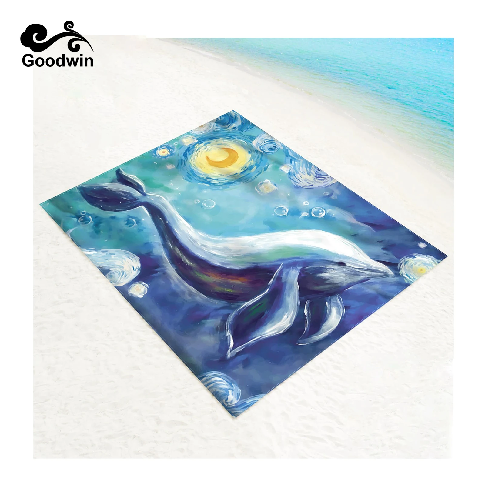 Custom Pattern Extra Large Sand Free Beach Blanket Mat Picnic And Outdoor Blanket