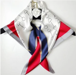 100% silk satin scarf  for women wholesale or customize vintage silk scarves square scarf 70*70cm