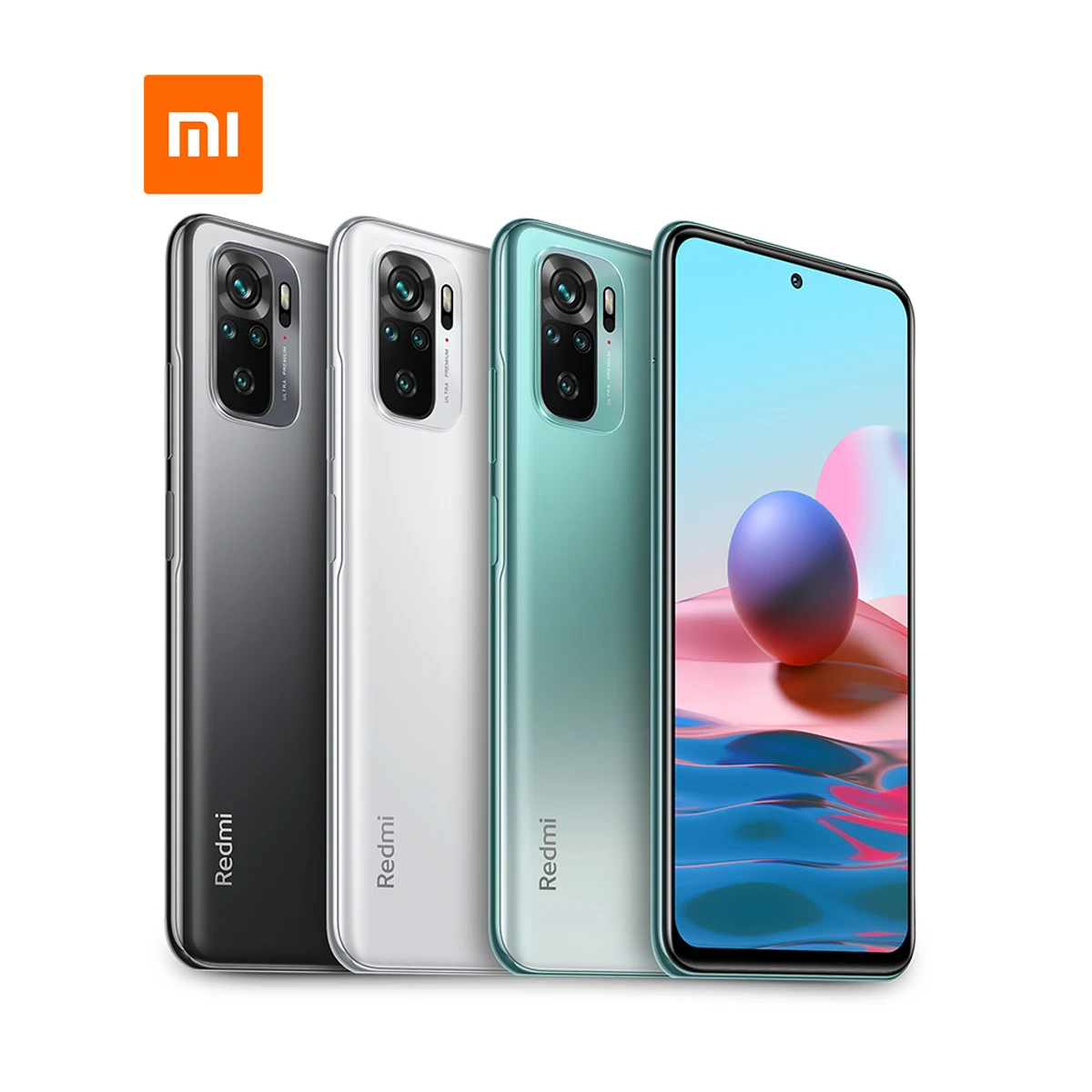 Original Mi Redmi Note 10 Dual SIM 6.4 AMOLED 4GB+128GB 5000mAh 33W Charging Mobile Phone