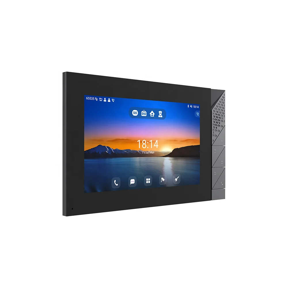 I55A 7-inch Touch Screen Voip Products Android 9.0 operating system HD voice speech Access Control SIP Indoor Station