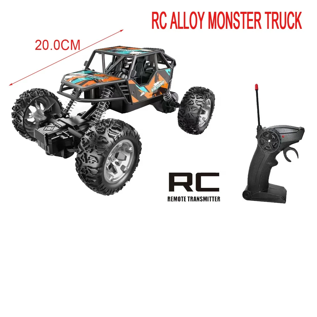 27MHZ 1:18 Metal Remote Control Rock Climber;Alloy Rc Drift Car With Light; OFF ROAD Monster Truck For Boys,Rc Truck Vehicle Toy