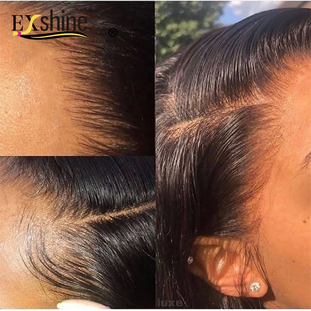 
4x4 5x5 6x6 7x7 HD Thin Skin Transparent Swiss Silk Base Middle Three Part Straight Curly Top Lace Frontal Closure with Bundles 