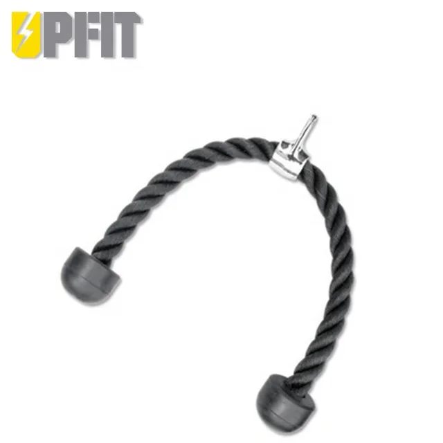 
High Quality Gym Fitness Accessories Heavy Capacity Black Tricep Rope 