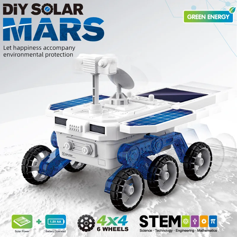 Новое поступление 2021 игрушка «Solar Engergy» набор «сделай сам» автомобиль для исследования Марса супер робот игрушки с солнечной панелью игрушечный
