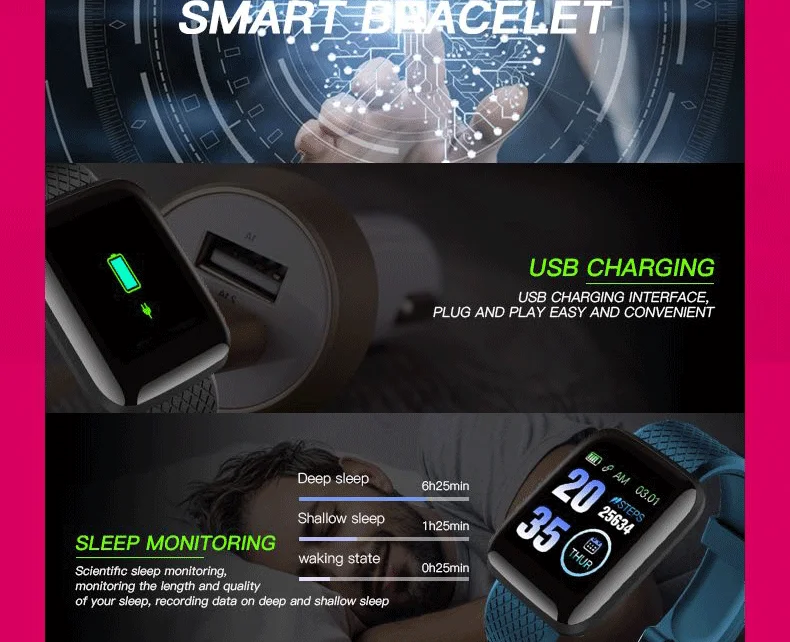2020 wholesale OEM 116 plus smart watch with heart rate monitor pedometer IP67 waterproof smartwatch D13 wrist watch watches
