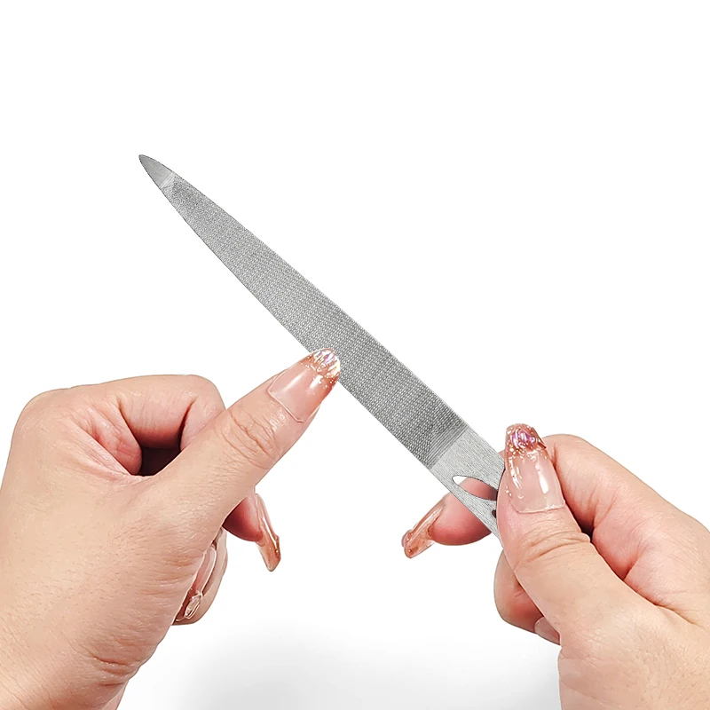15cm #sv015  Stainless steel Personal Manicure Nail Polishing File Metal Nail File