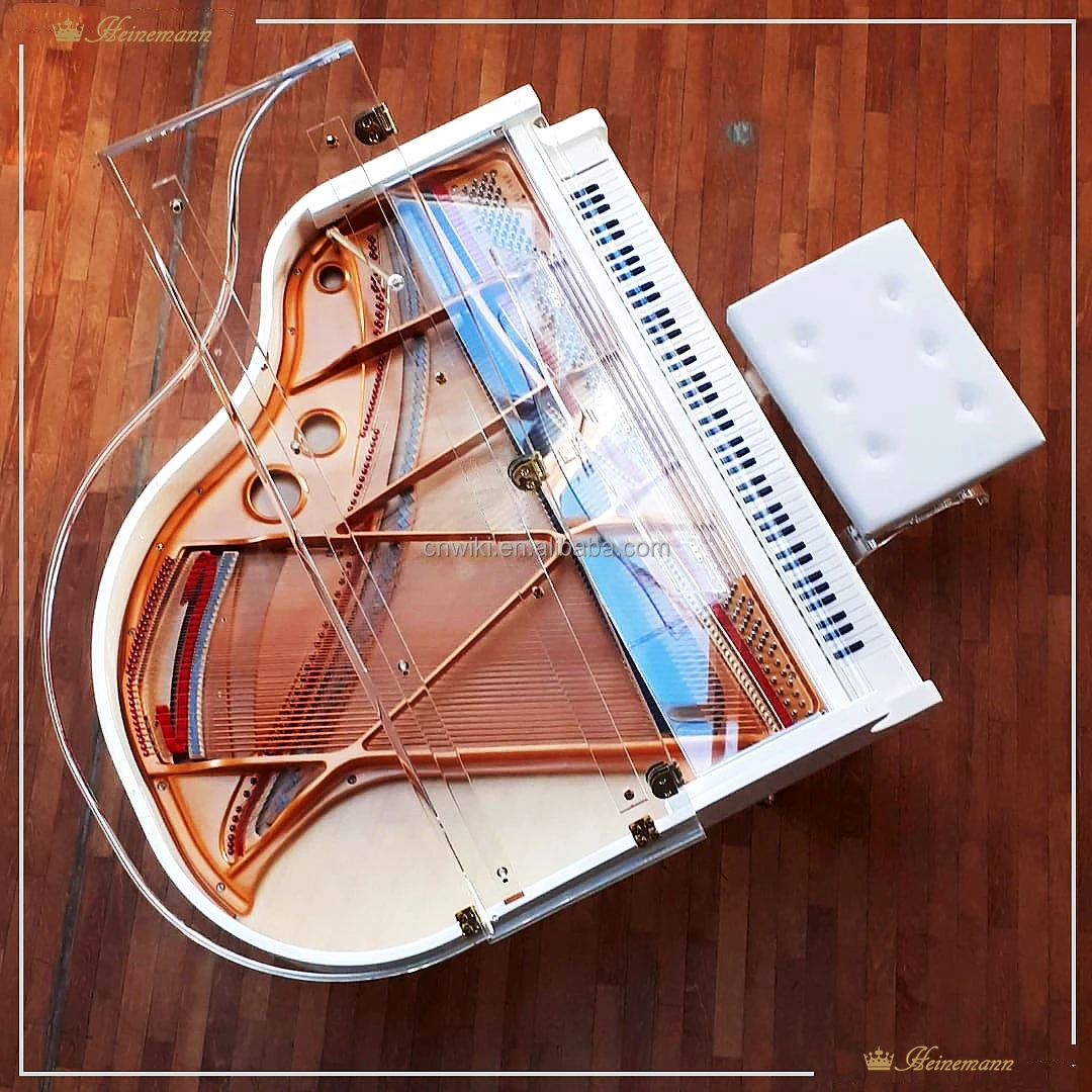 Fully Crystal Grand Piano with Modern Style and fully clear design