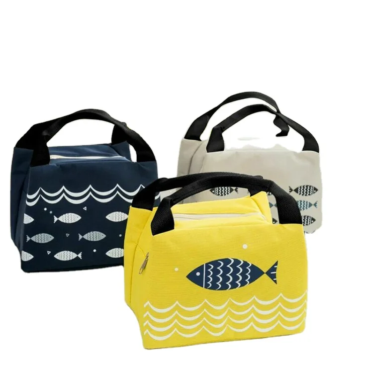 
Factory custom printed cute pattern high quality eco friendly insulated lunch bags for school kids 