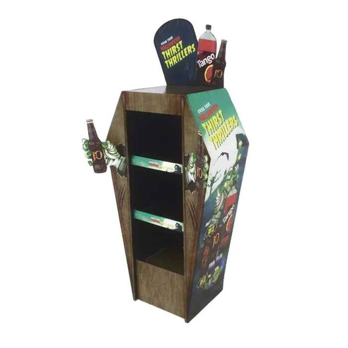 Cheaper Customized Stand For Floor Halloween Candy Cardboard Display