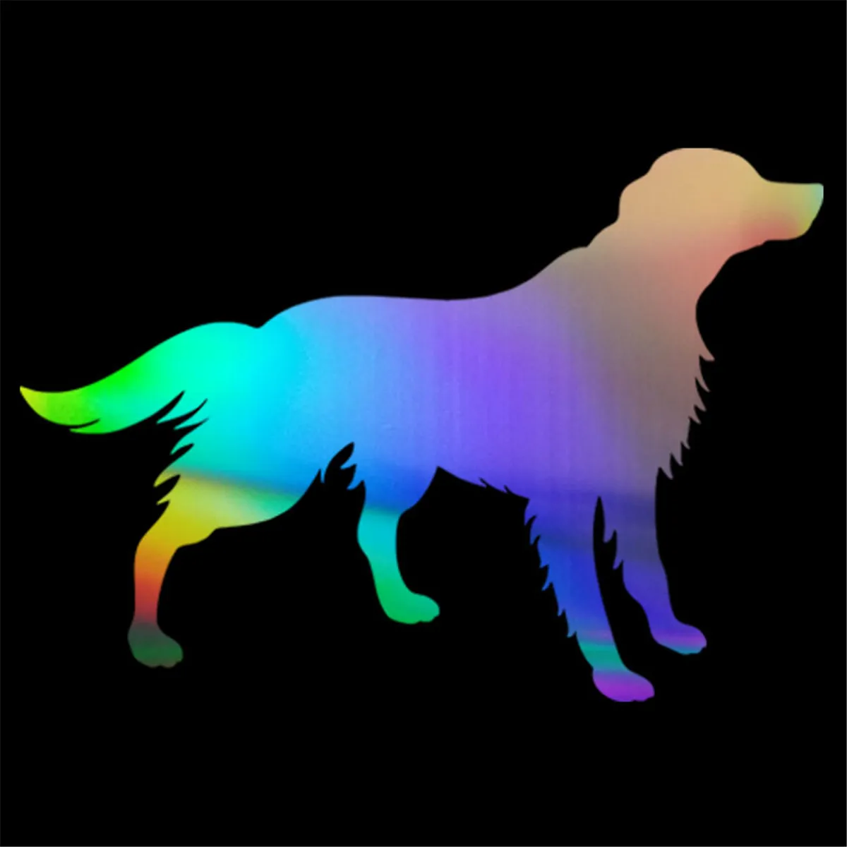 Dog Waiting Funny Car Laser Sticker Laptop Window Vinyl Wall Truck Glass Bumper Decal Gift Die Cut Decals Laptop Window Glass