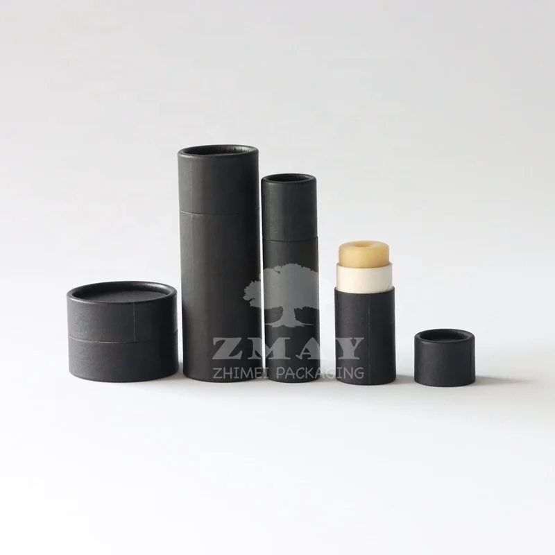 customized printed lip balm packaging pastel colors paper tube push up containers recyclable tube