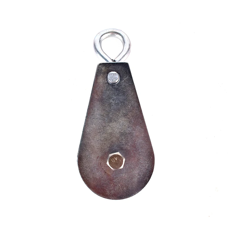 High Quality Zinc Plated Single Sheave Shackle Type Lifting Snatch Pulley Rigging Block