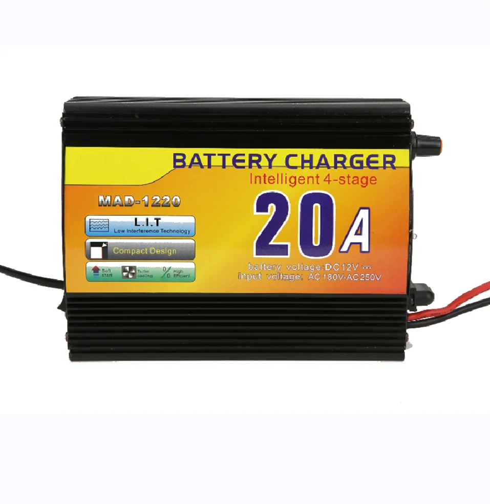 Оптовая продажа зарядное устройство для аккумуляторов 20 А 12 В переключатель режима аккумулятора 220 переменного тока в постоянного питание от солнечной энергии автомобиля