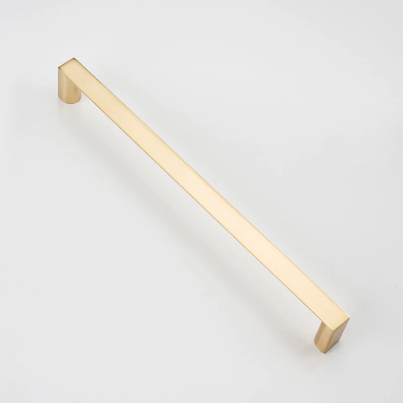 Zinc Alloy 256mm Brushed Brass Furniture Cabinet Long Handles