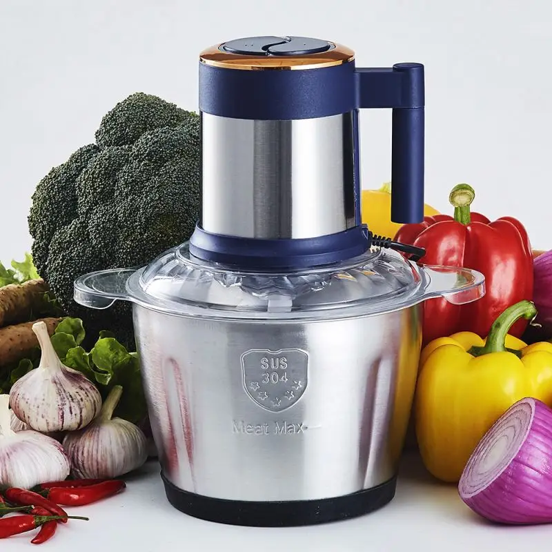 high 5 speed 5l, quality cooking household electric portable chopper 1200w powerful multifunctional meat grinder/
