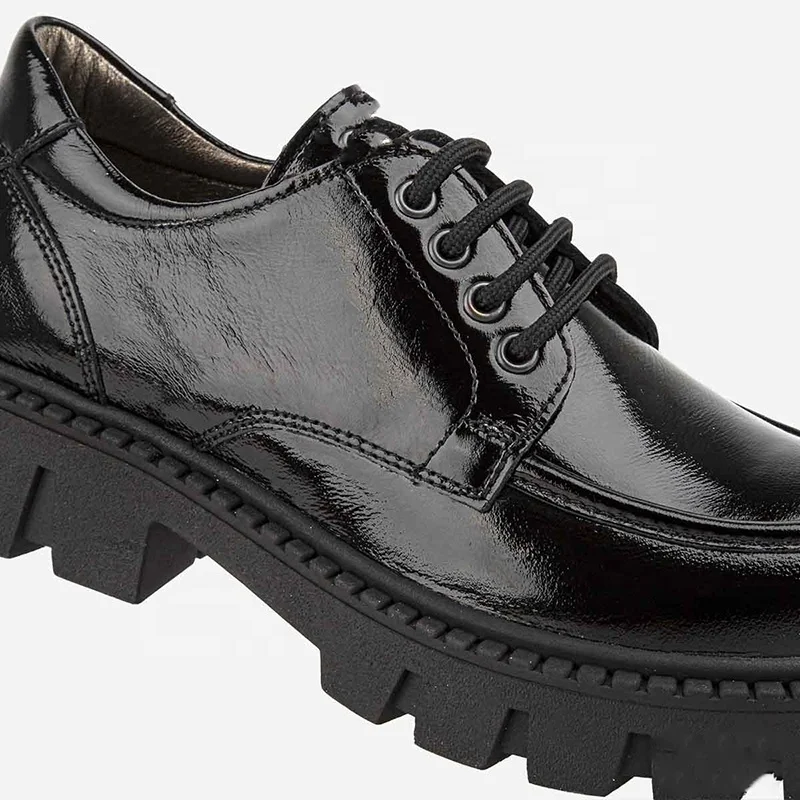 Wholesale formal girls boys black school leather safety dress shoes oxfords