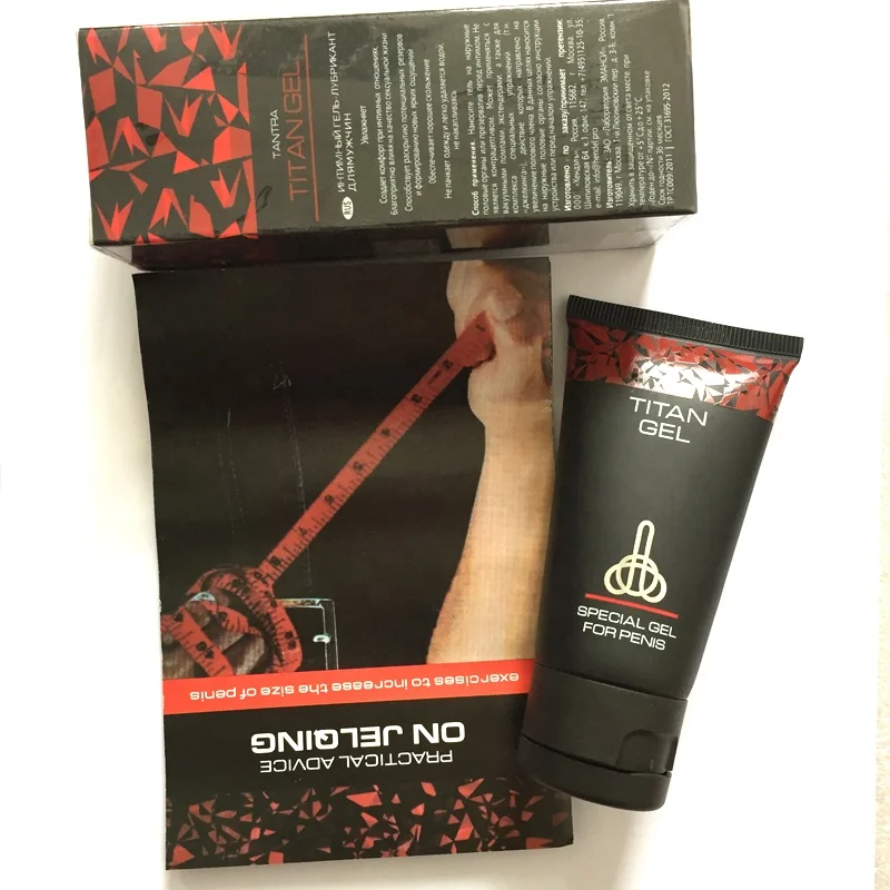 Original Russia white mouth Titan Gel  massage cream man Private parts massage oil care cream