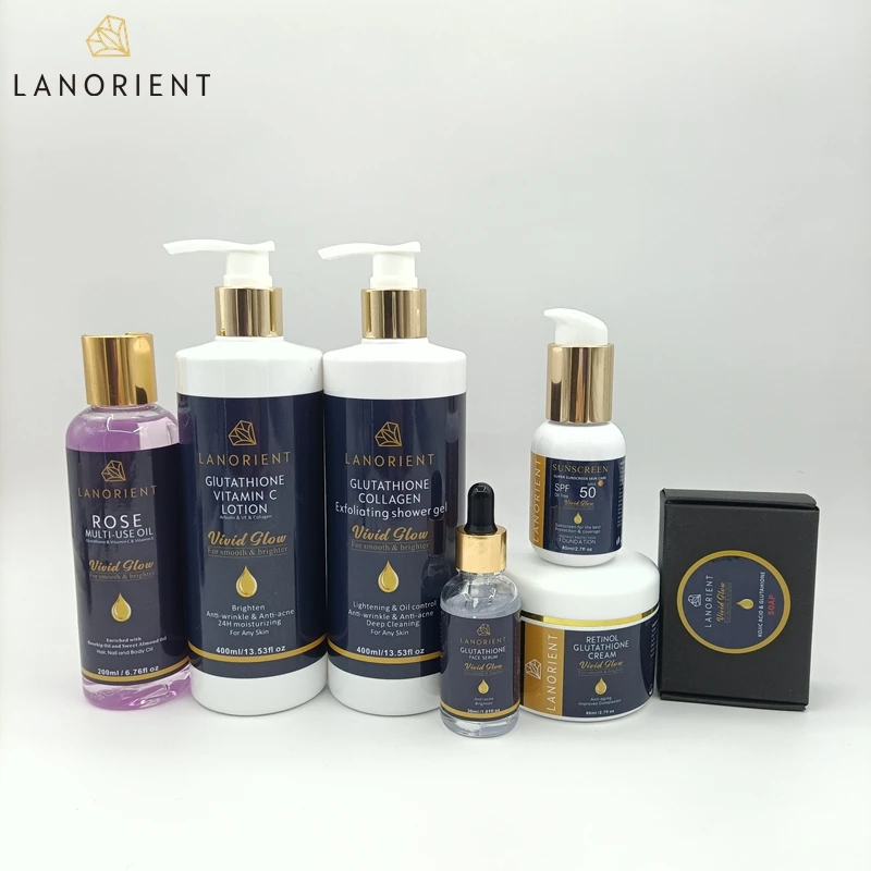 Hot Natural Organic Good Products Private Label Niacinamide Vegan Face Brightening Skin Care Set (New) For Dark Skin