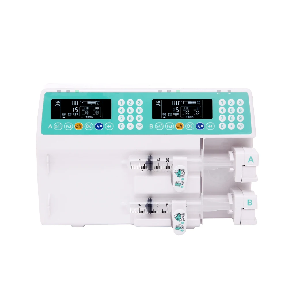 LTSI27 Wholesale High Pressure Use Vacuum medical  Clinical use Syringe Pump Double Channel  Syringe Pump