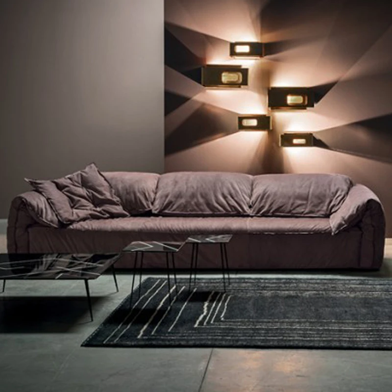 Italy Elephant Ear Sofa Interior Living Room Modern New Design Luxury Velvet Sofa