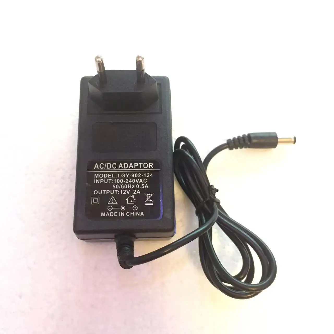24 watt power adapter 12V 2A wall mount ac dc switching power adaptor EU volt dc adapter 12v 2a power adapter