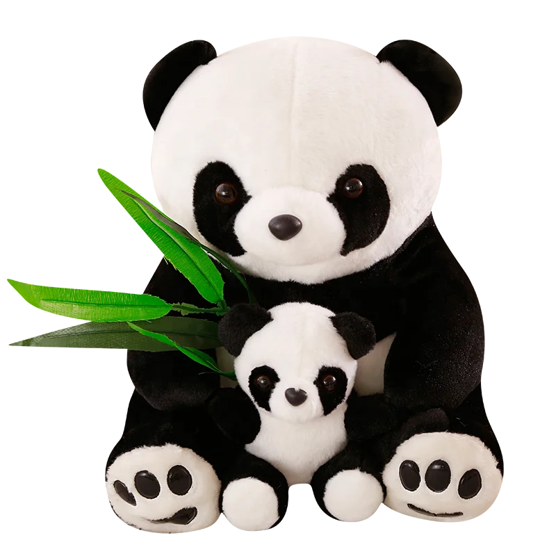 Wholesale Stuffed Panda Mommy and Kids Gifts Home Decor Plush Animal Panda Pillow Toys
