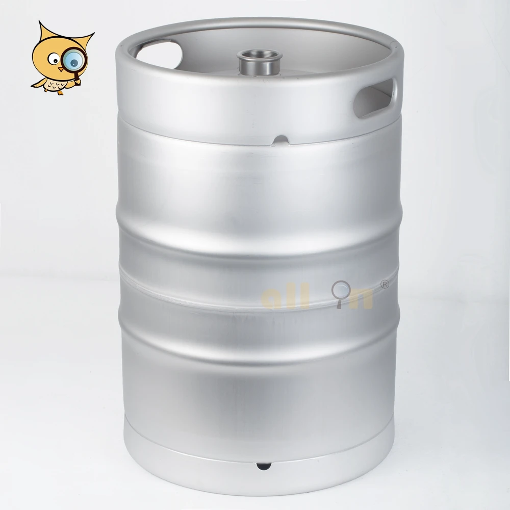 ALL IN Wholesale 304 Stainless Steel US 60L Half Barrel US 1/2bbl 15.5 Gallon Beer Barrel Draft Beer Keg with Drop In Sankey