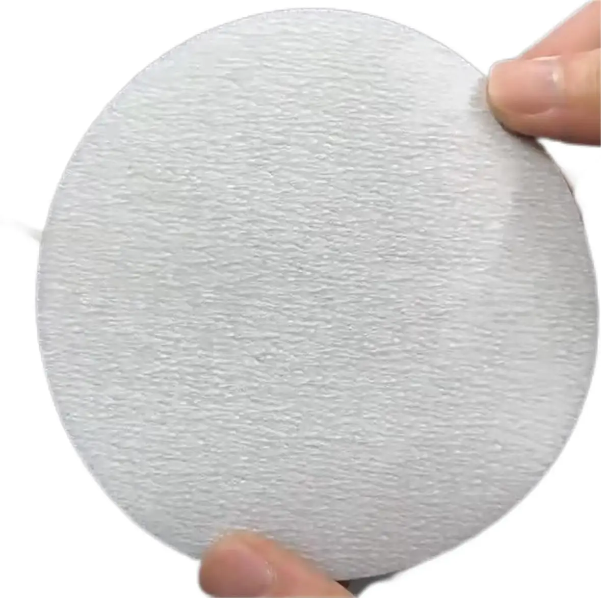 4 Inch no-hole White Flocking Round Sandpaper Aluminum Oxide Sanding paper Disc for Polishing