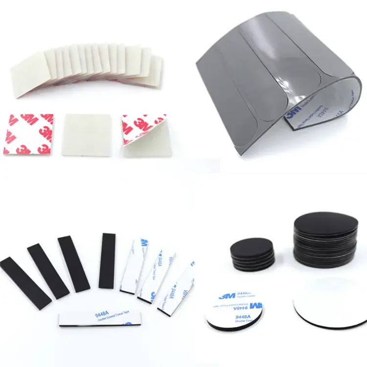 Silicone anti-slip protective pad EVA foot pad die cut single side back rubber wear resistant