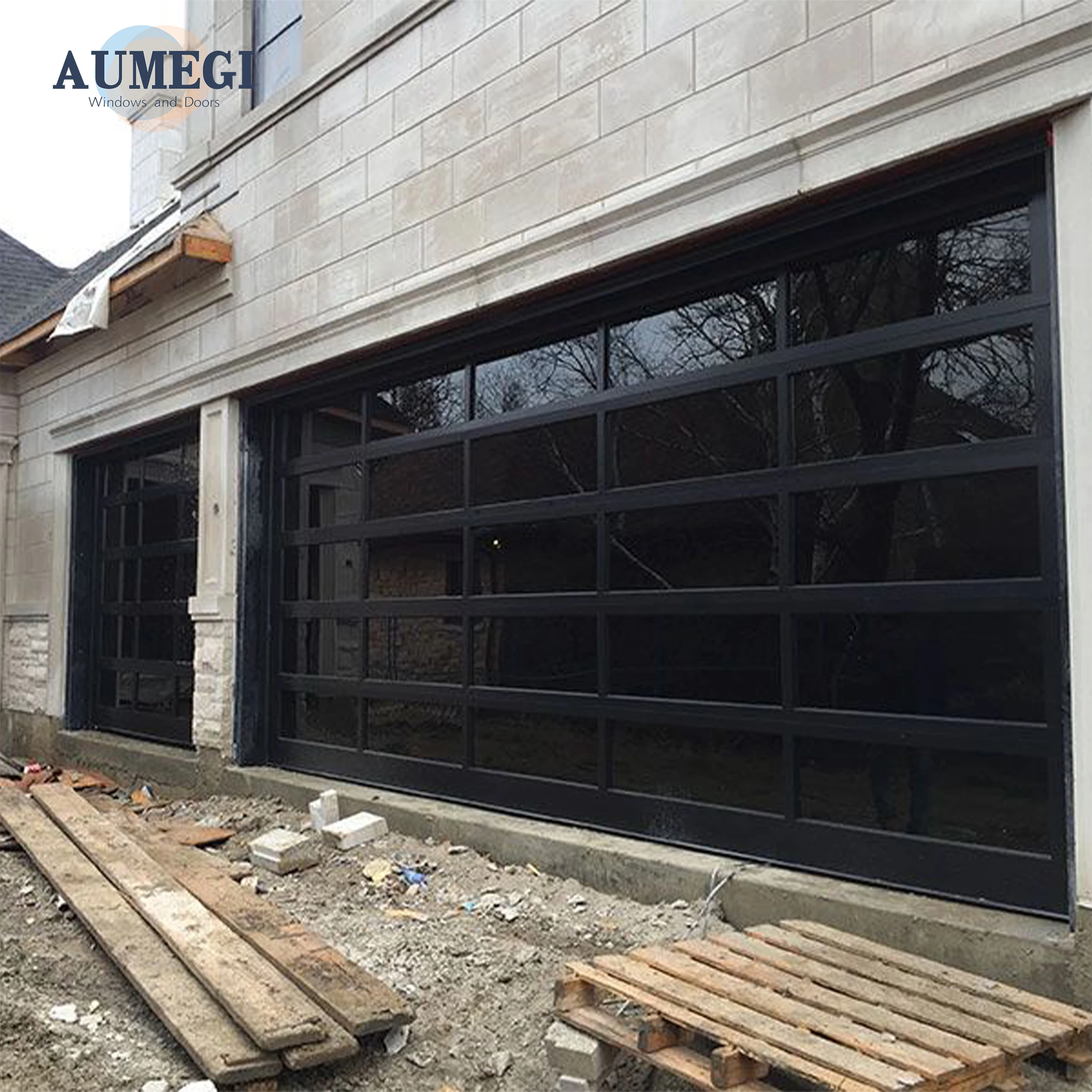 Aumegi Heavy Duty Motorized Garage Tilt Door Fiberglass And Insulated Garage Door Residential Side Opening Garage Door Alumi