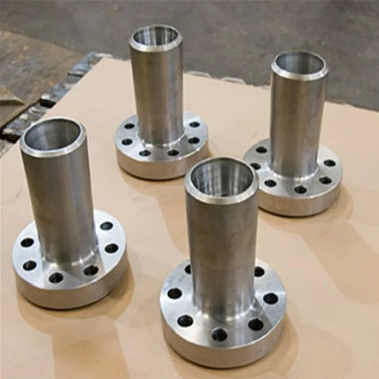 Customized Size Stainless Steel Long Neck Steel Pipe Connection Flat Flange Forgings With Pipeline