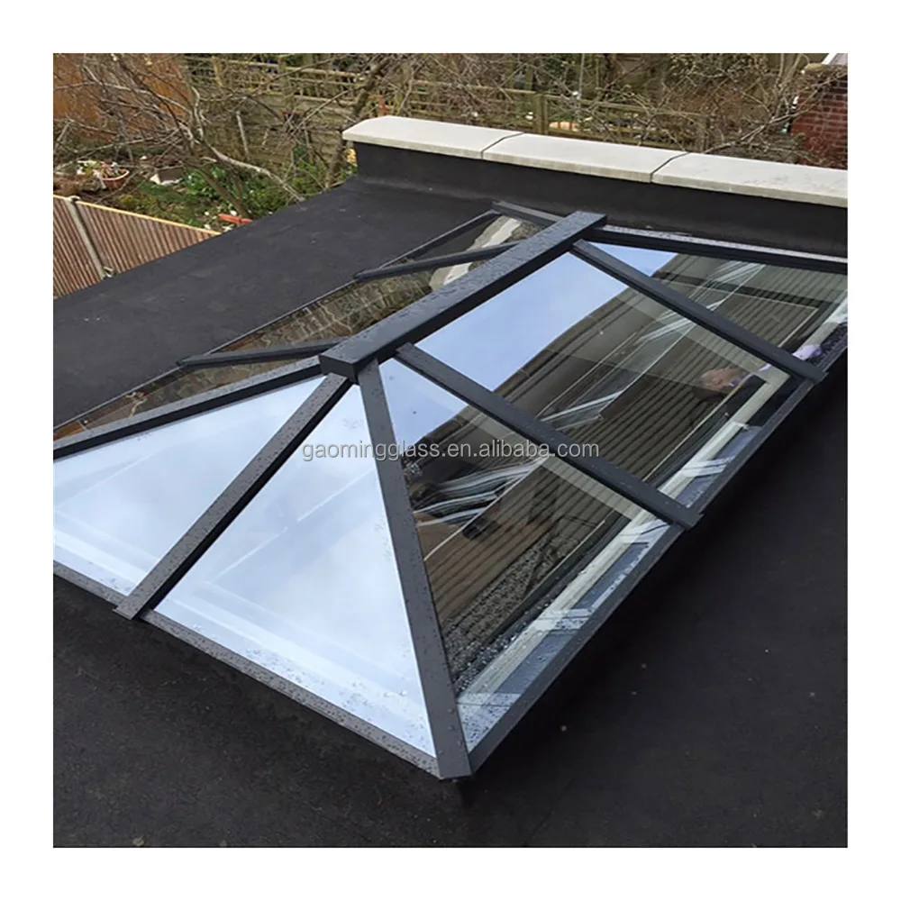 Gaoming Balcony Aluminum solatube Double Glass Skylight Roof Windows Home Skylight Window