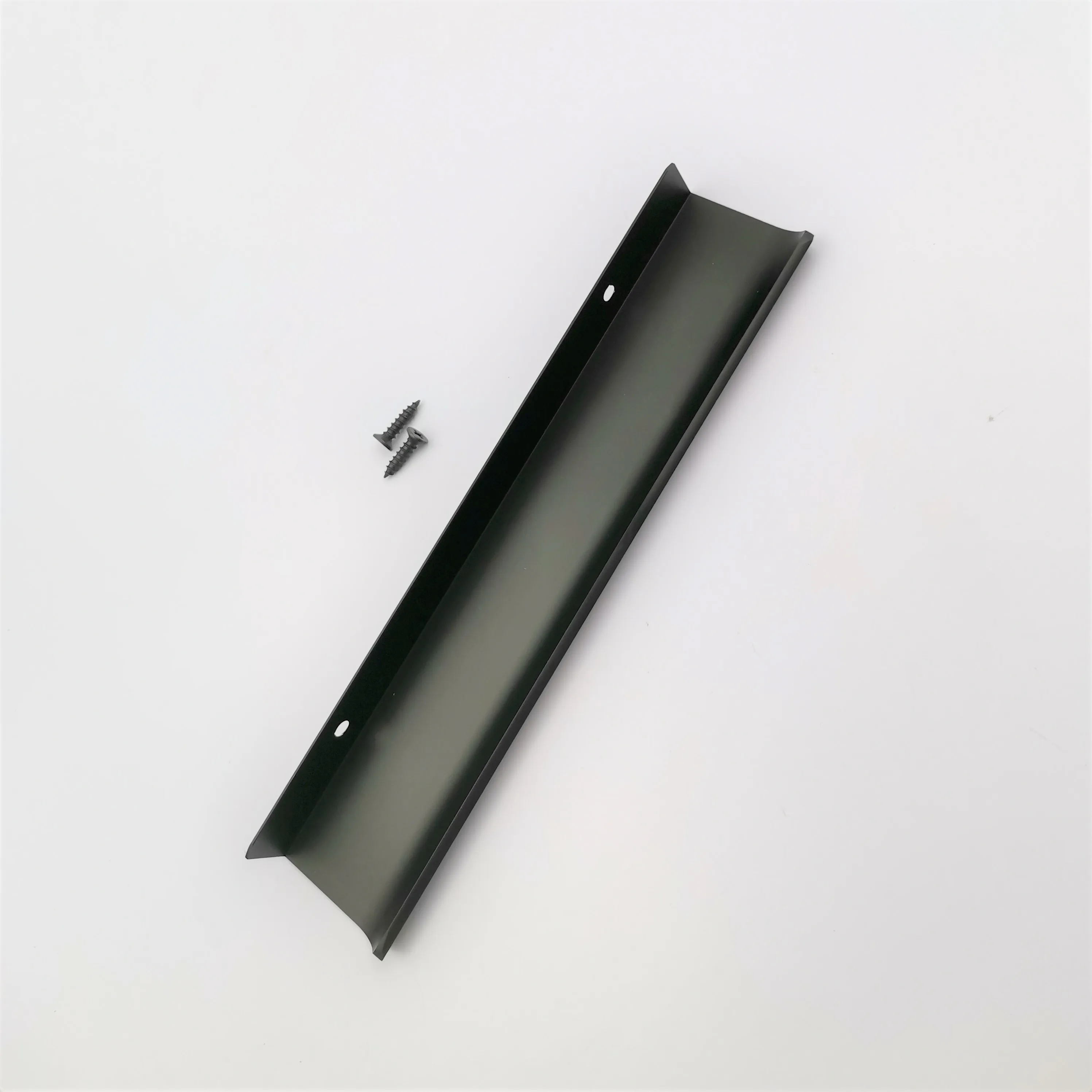 Dresser Drawer Pull Out Handles Kitchen Aluminium Profile Black Concealed Flush Hidden Cabinet Door Pull Handle
