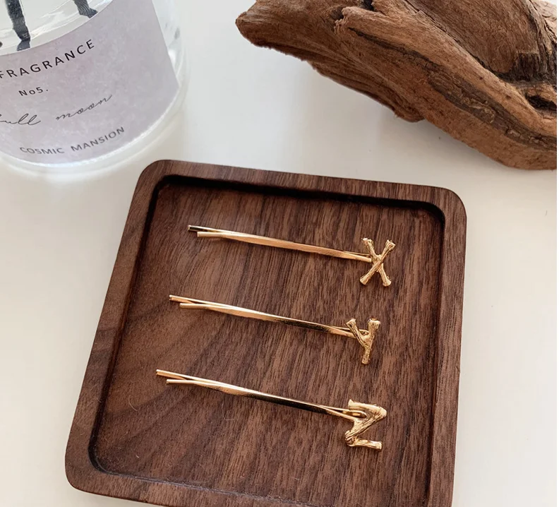  Лидер продаж модная универсальная заколка для волос с 26 английскими буквами женские аксессуары