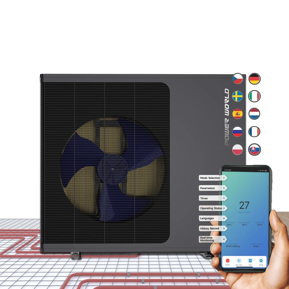 Erp A+++ scop best quality heat pump green gas r290 6kw home heat pump with inverter technology