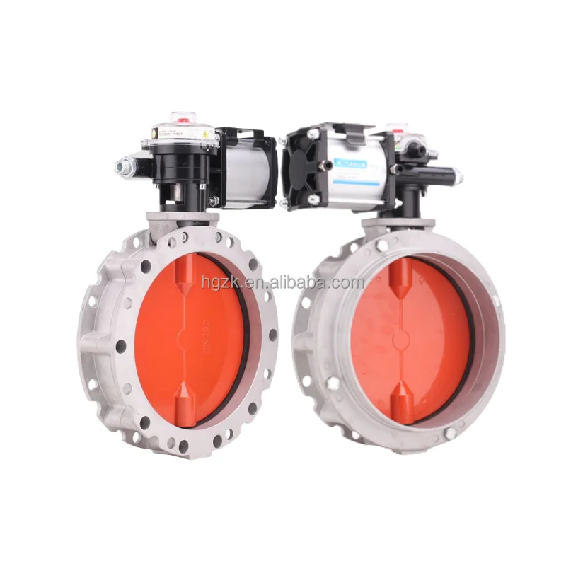 Factory Direct CP101 Swivel Actuator VFS Aluminium Alloy Double Flange Single Flange Dust Cement Butterfly Valve