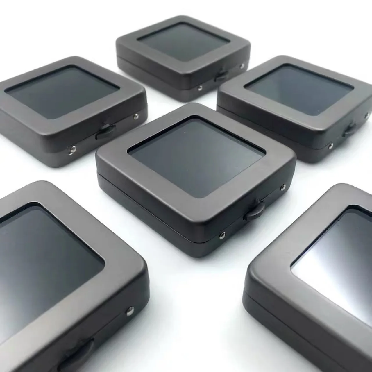 Wholesale metal bare diamond small square box stainless steel gem bare stone storage box Portable counter display box