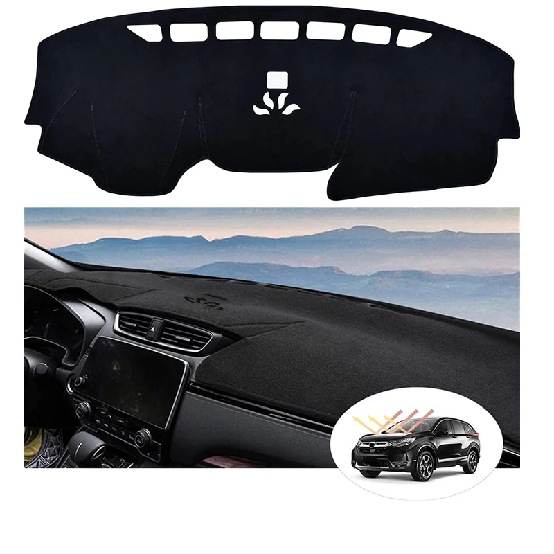 Black Color Premium DashMat Dash Carpet Original Dash Covers Dashboard Cover Custom Fit for CRV