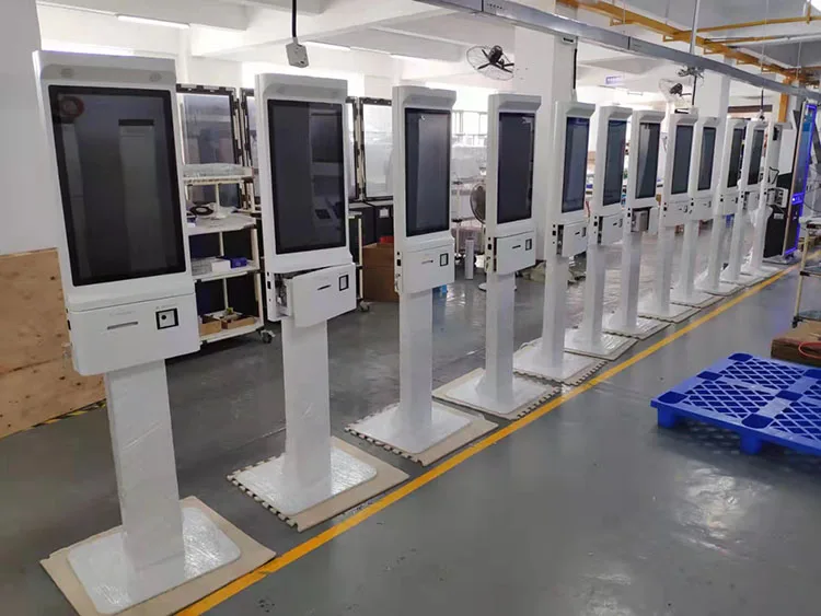 23inch Payment Kiosk Automated Order Machines Self Checkout Supermarket Equipment Queue Ticketing Machine