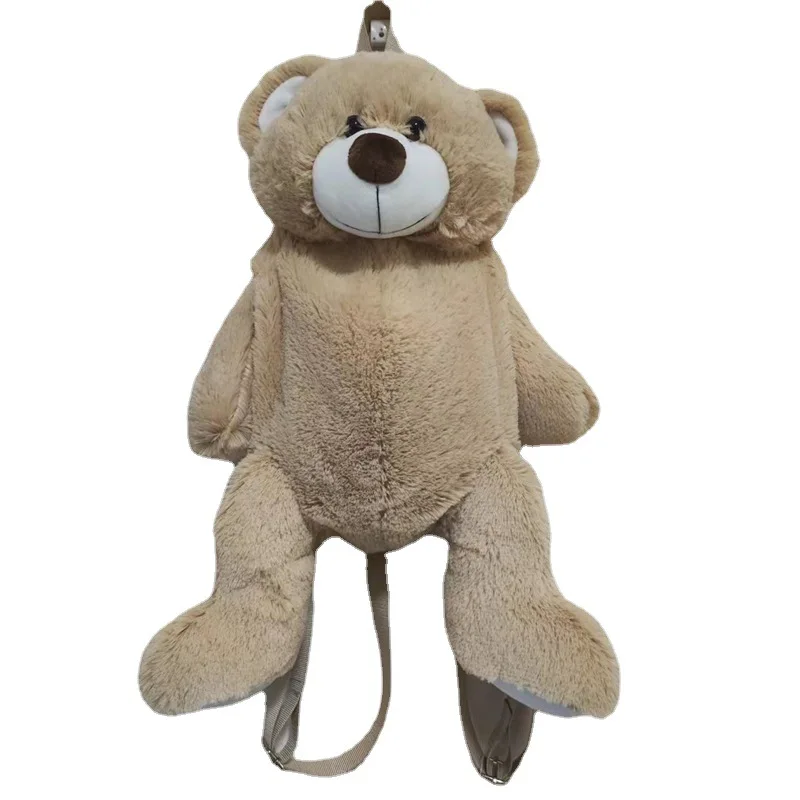 High Quality Lovely Bear Backpack Cute Stuffed Plush Animal Custom Backpack  Plush Bag
