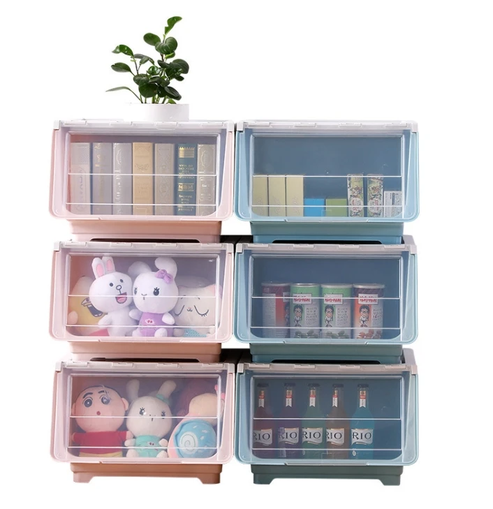 Stackable Plastic Box Home Storage Organization Storage Boxes Organizer