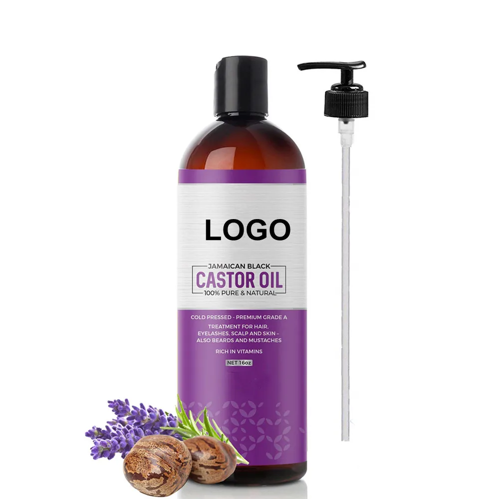 
Private Label 100% Pure Natural Skincare Jamaican Black Castor Seed Oil 