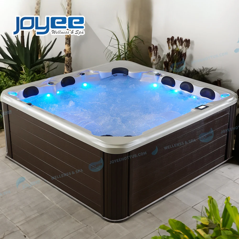 JOYEE Factory bath tub spa jaquzi outdoor hot tub spa 6 person luxury hotel backyard pools hydrotherapy outdoor spa hot tub pool