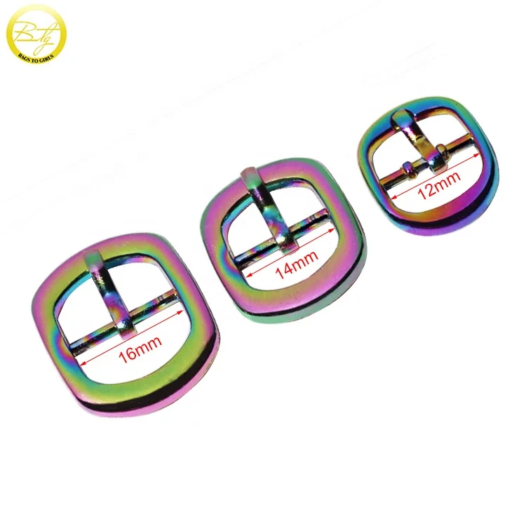 Оптовая продажа различные детали для обуви металлические украшения зажимы аксессуары радужная роликовая Пряжка кошелька