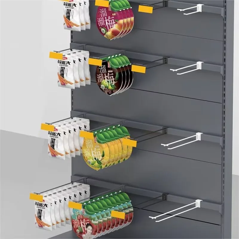 Shelf clothing store with perforated double-line plate, suitable for displaying hardware tools,double lines metal scanning hook