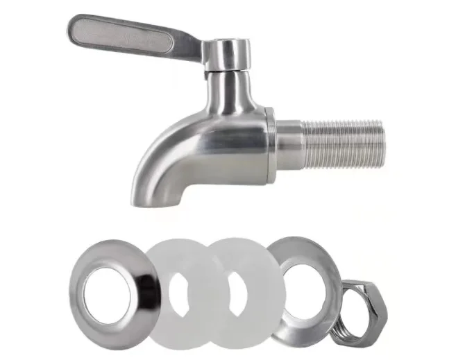 Polish or Brush Food grade Stainless Steel SS304 Water Spigot / Tap / Faucet for Water Beverage Dispenser