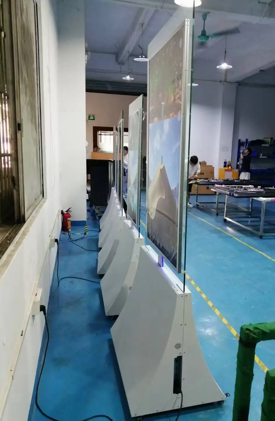 55 43 inch Indoor Dual Screen Kiosk Super Slim LCD Advertising Digital Signage Double Sided Touch Screen Kiosk
